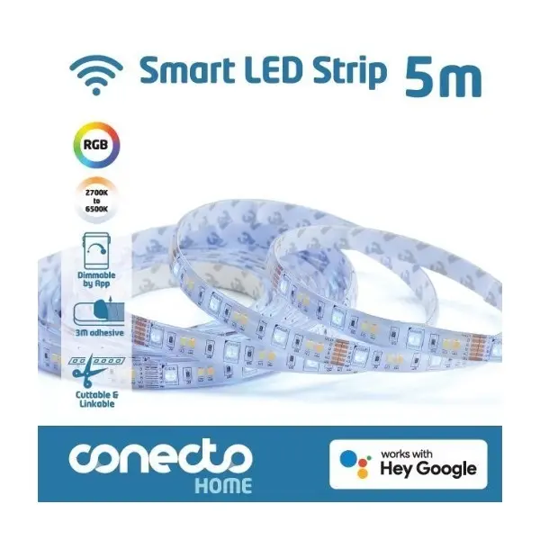Conecto LED-lyslist 5M RGB cct