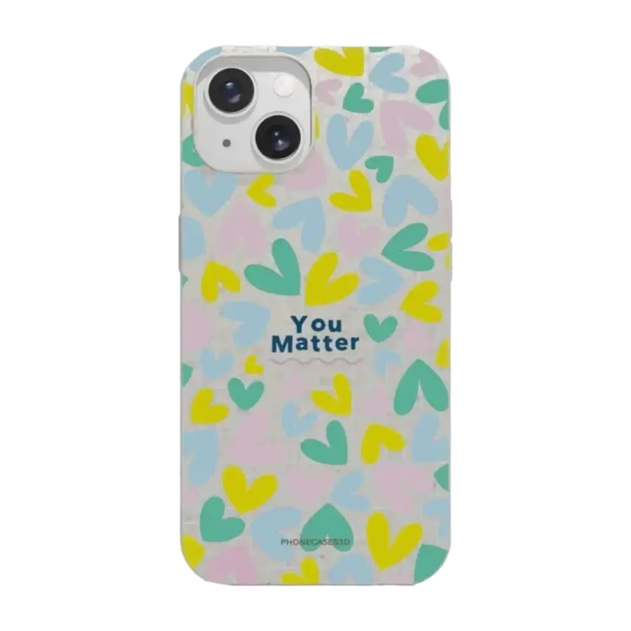 Phonecases3D iPhone 15 Jess Rachel Sharp komposterbart deksel, hvit