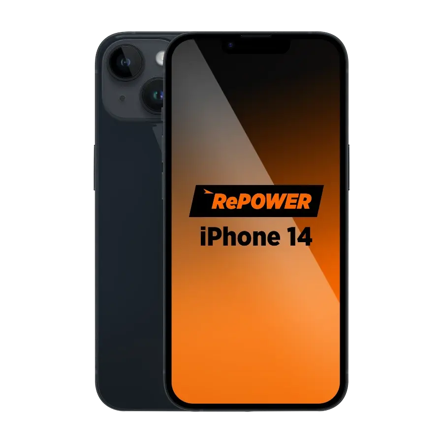 RePOWER iPhone 14 128 GB, Midnatt Grade B