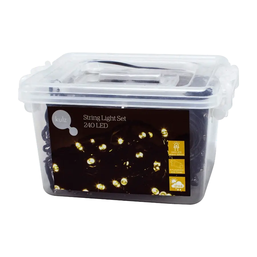 Kulz KULEDST240WW2 lysslynge 240 LED, Varm hvit
