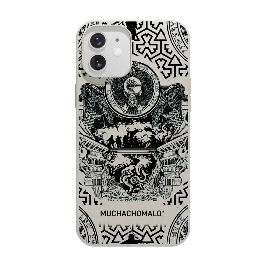 Phonecases3D iPhone 12 Muchacho Malo komposterbart deksel, hvit