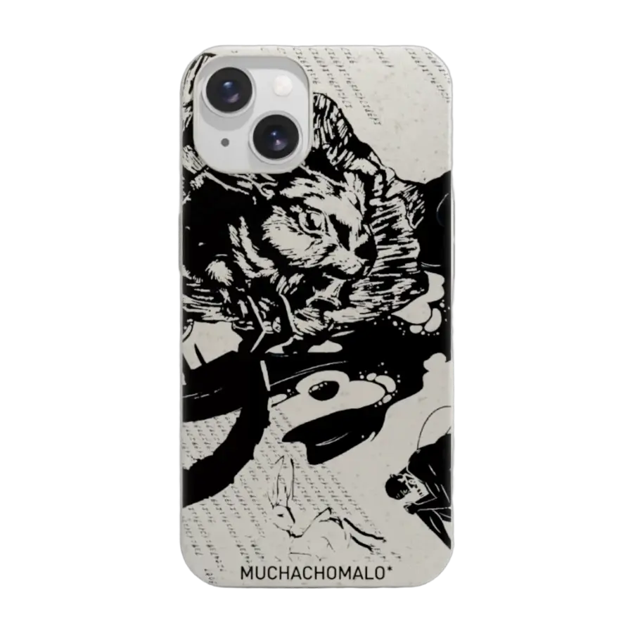 Phonecases3D iPhone 14 Muchacho Malo komposterbart deksel, hvit