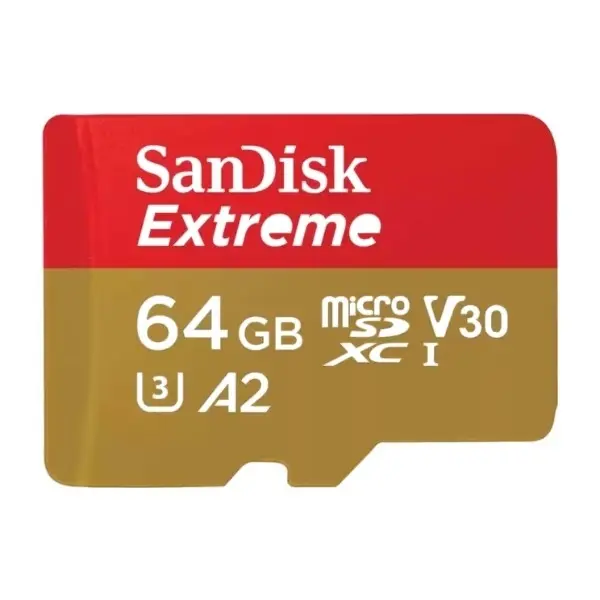SanDisk Extreme PLUS microSDXC-minnekort, 64 GB