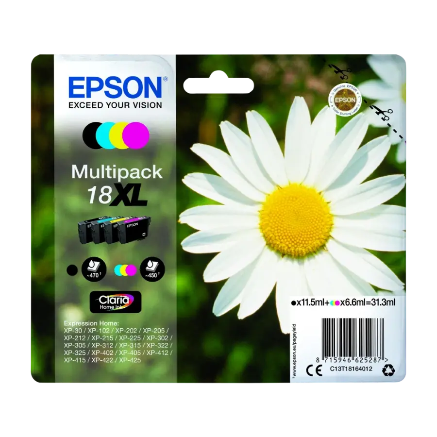 Epson 18Xl - multipack xl(bk,c,m,y)