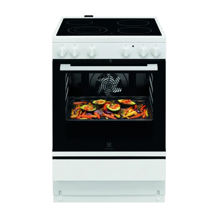 Electrolux 500-serien LKR64004NW keramisk komfyr, 230V