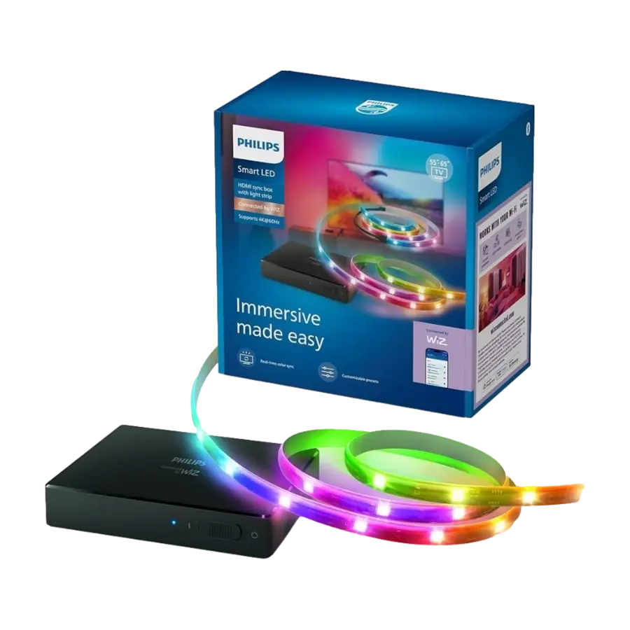 Philips HDMI 2.0 Sync Box med lysstripe for 55"-65" TV-er