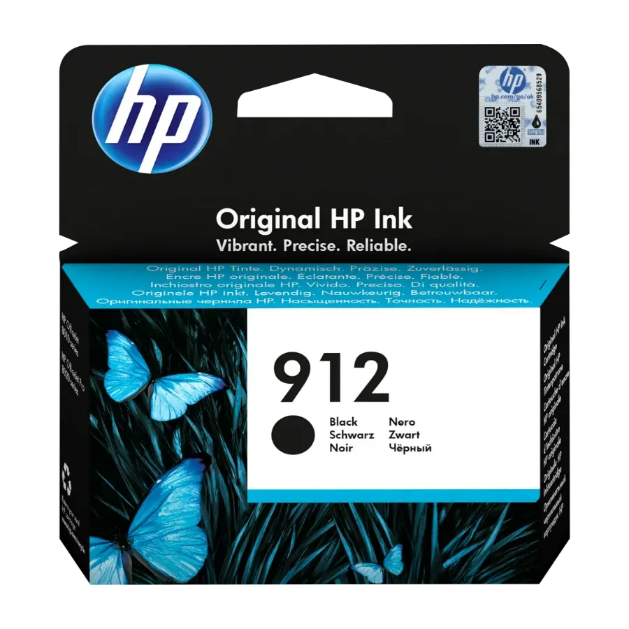 HP 912 1 Stykker Original blekkpatron, svart 3yl80ae