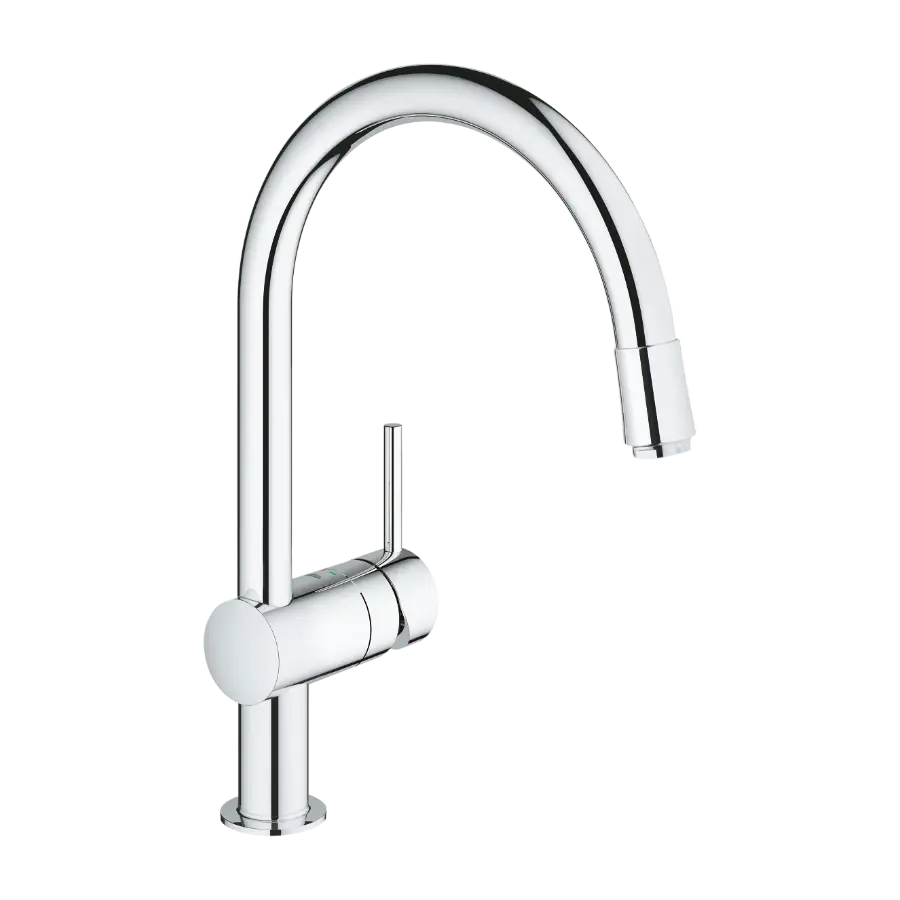 Grohe Vento C Pullout Kjøkkenkran, krom