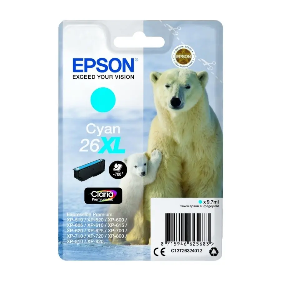 Epson 26Xl, cyan