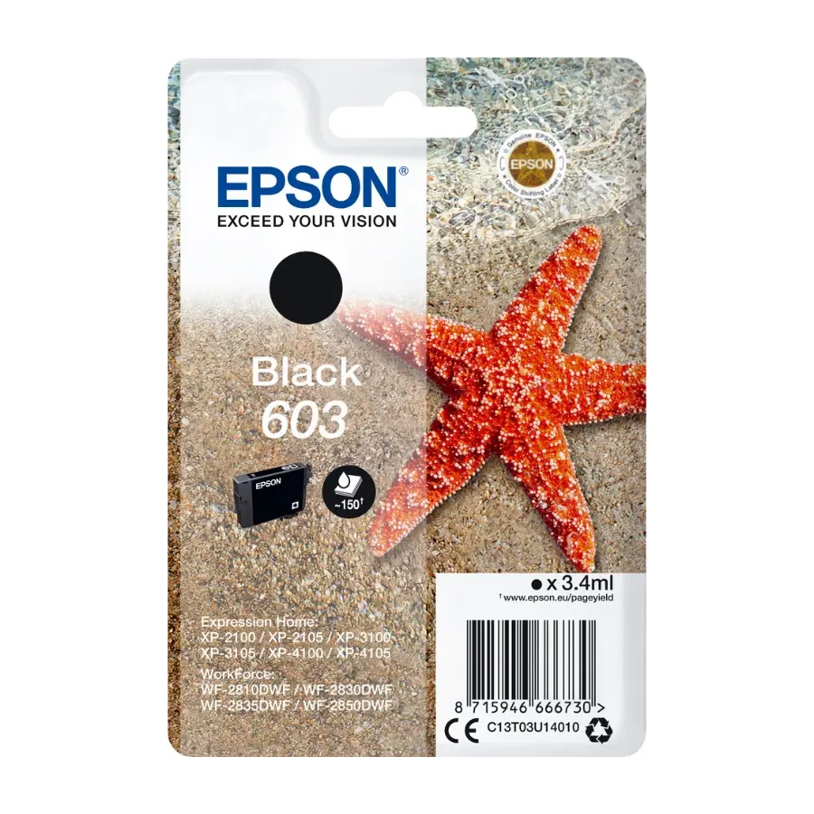 Epson, svart 603 blekk