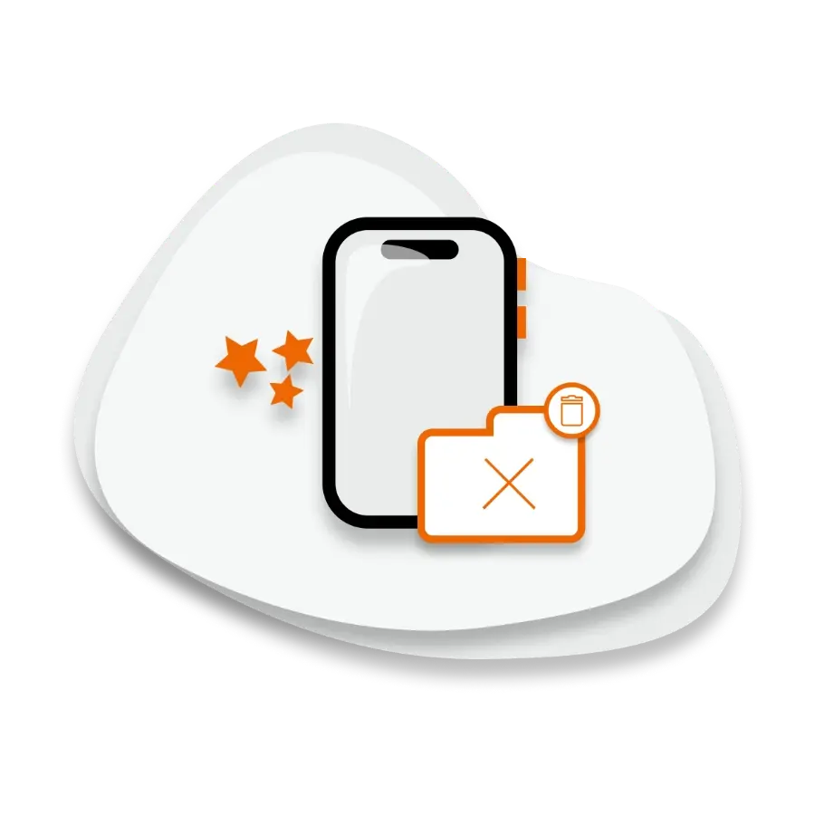 Sletting Av mobiltelefondata