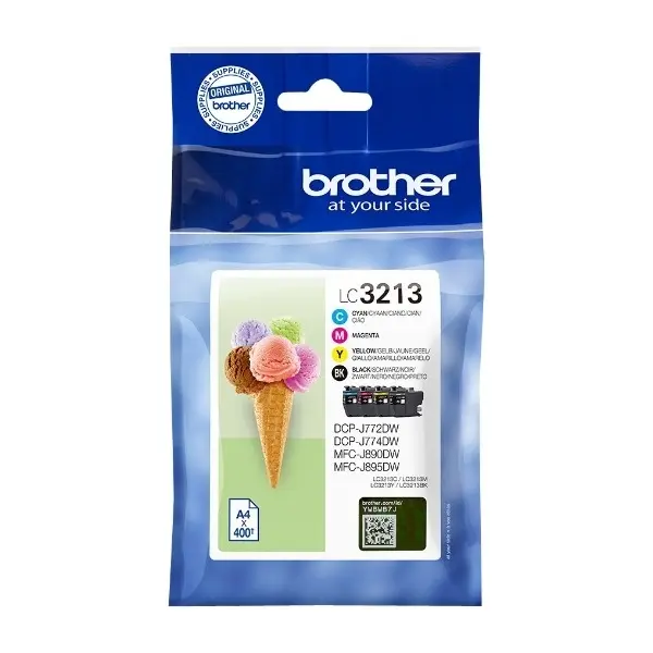 Brother LC-3213VALDR blekkpatron Original Høyt (Xl) Utbytte svart, cyan, Fiolblå, gult