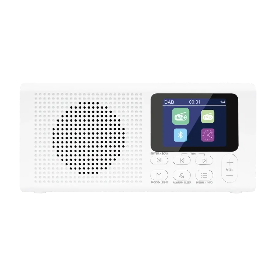Amadeus Campana FM/DAB+ radio, hvit
