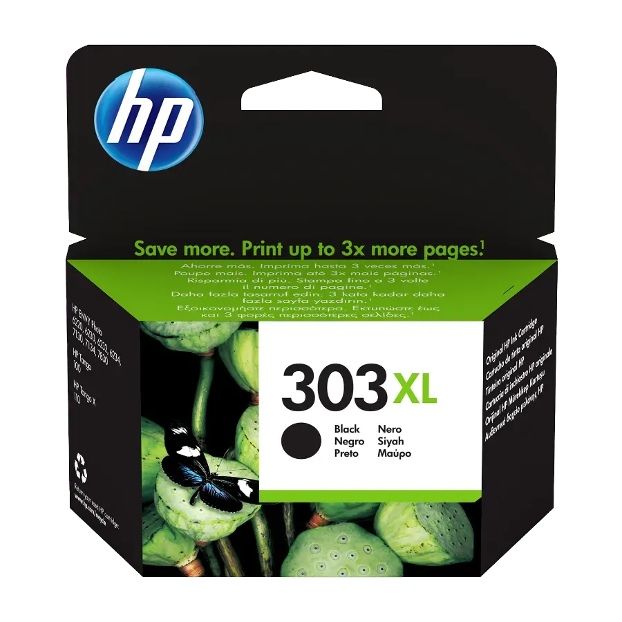 HP 303 Xl, black Ink Cartridge t6n04ae