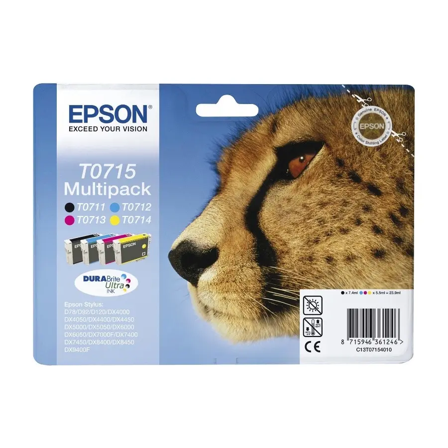EPSON T0715 (SORT/CYAN/MAGENTA/GUL)