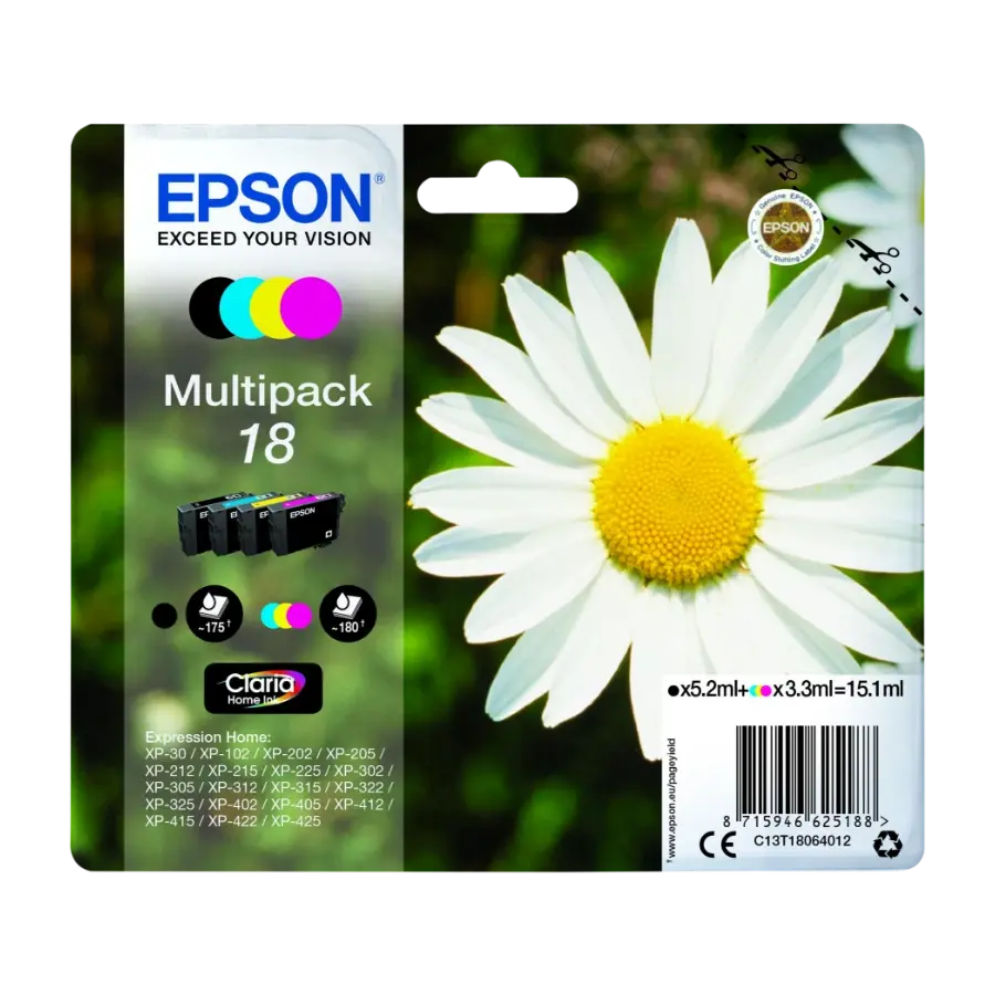 Epson 18 - multipack standard(bk,c,m,y)