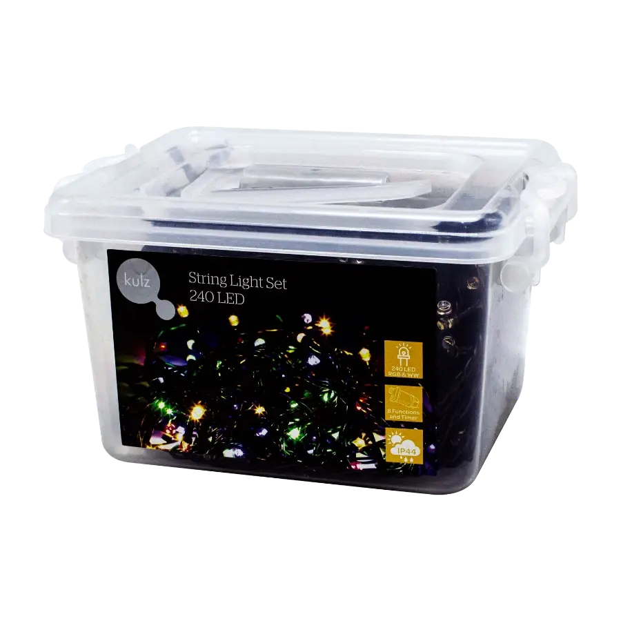 Kulz KULEDST240rgb lysslynge 240 LED, flerfarget