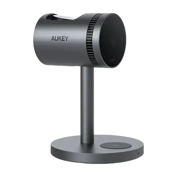 AUKEY MagFusion 25 W 3-in-1 Pro Plus Qi2 magnetisk trådløst ladestativ, grå