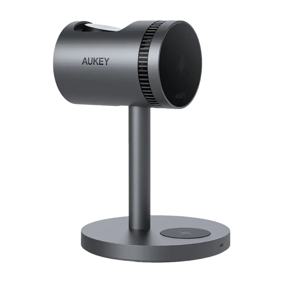 AUKEY LC-MC311A MagFusion 3-i-1 Pro Qi2 trådløs ladestasjon