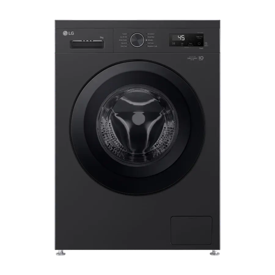 LG F4X1009NNK vaskemaskin, Onyx Black