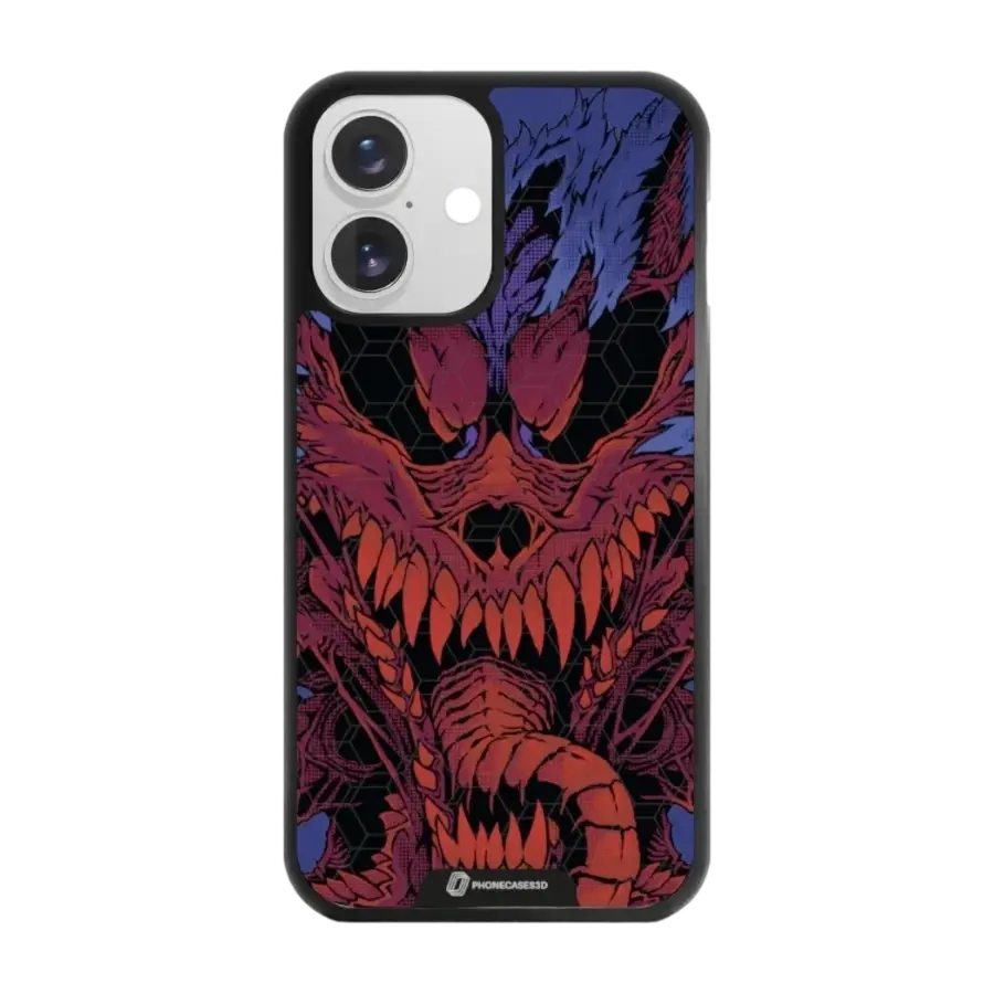 Phonecases3D iPhone 16 Urban Pixel 3D mobildeksel, svart
