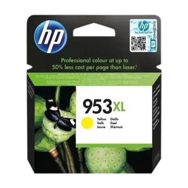HP 953XL, gult blekk f6u18ae