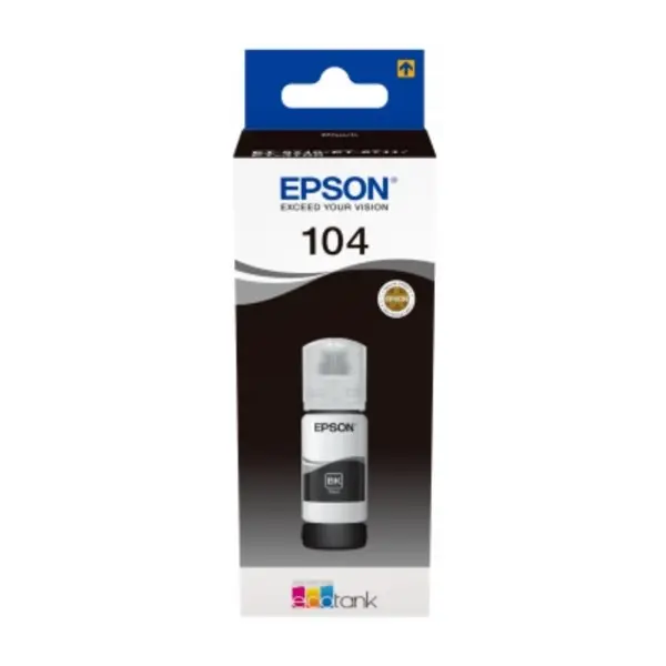 Epson T104, sort EcoTank blekk