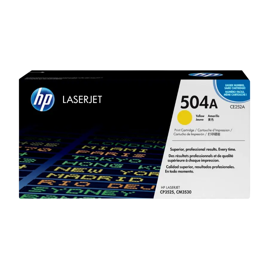 HP 504A 1 Stykker Original, gult ce252a