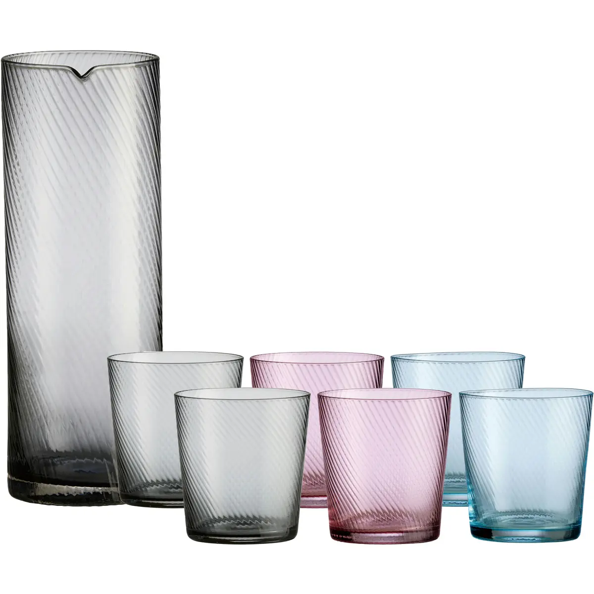 RAW Unique Swirl Glassett 7-pk