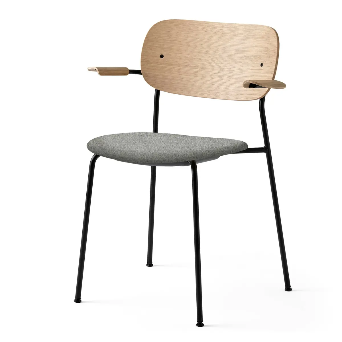 Co Stol,  Sorte Ben  Seat Dakar 0250 /  Back+Arm Naturlig eg