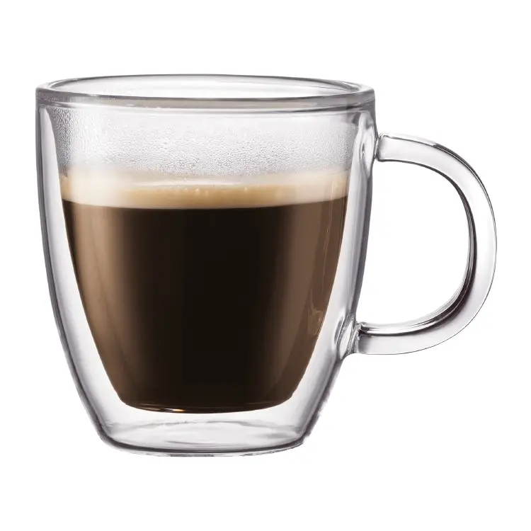 BISTRO Dobbeltvegget Espressokopp 15 cl, 2-pk