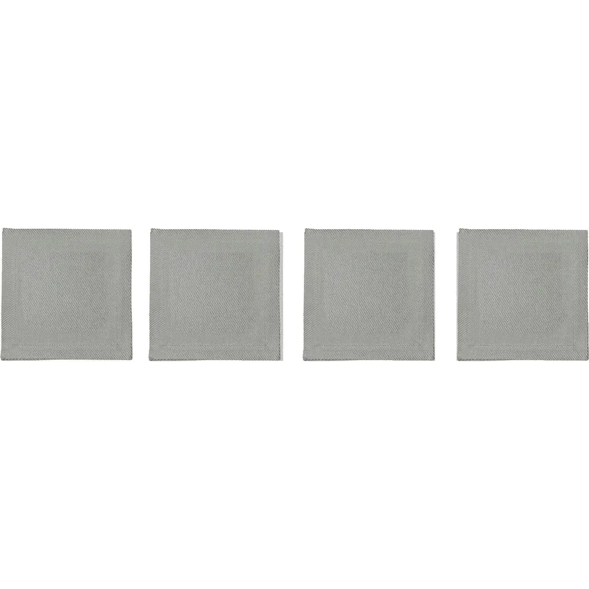 Plain Glassunderlag 10x10 cm 4-pk
