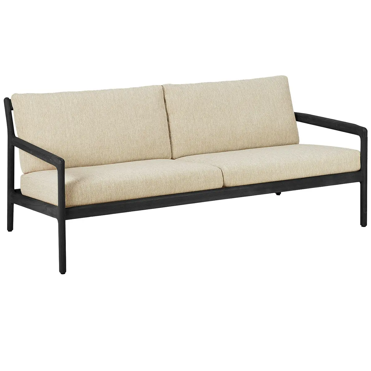 Jack Outdoor Sofa Naturlig / Sortlakkert Teak