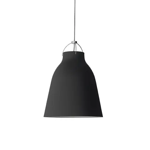 Caravaggio Taklampe P3 6m Ledning, Matt Sort