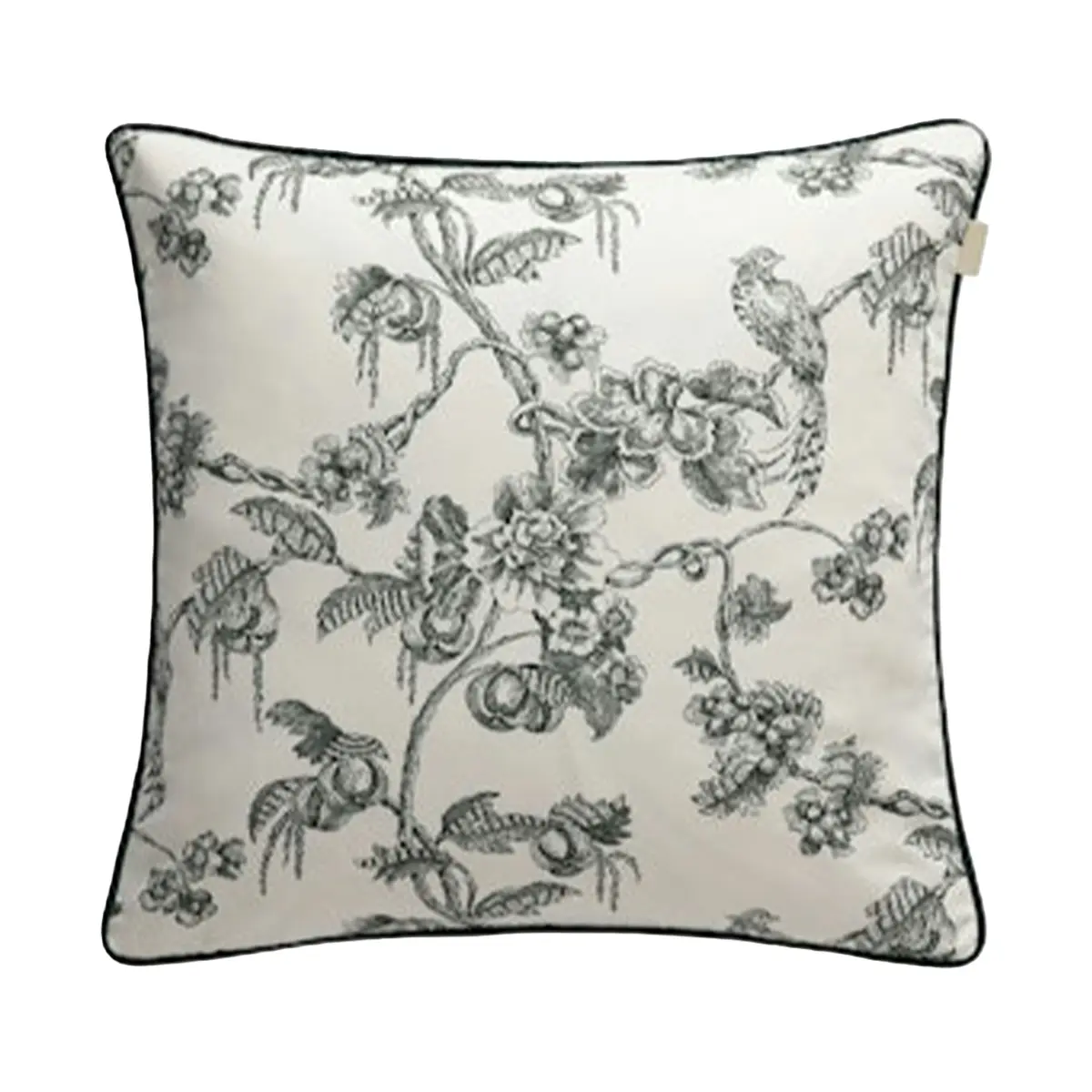 Sateen Tree Print Pute 50x50 cm, Taupe Beige