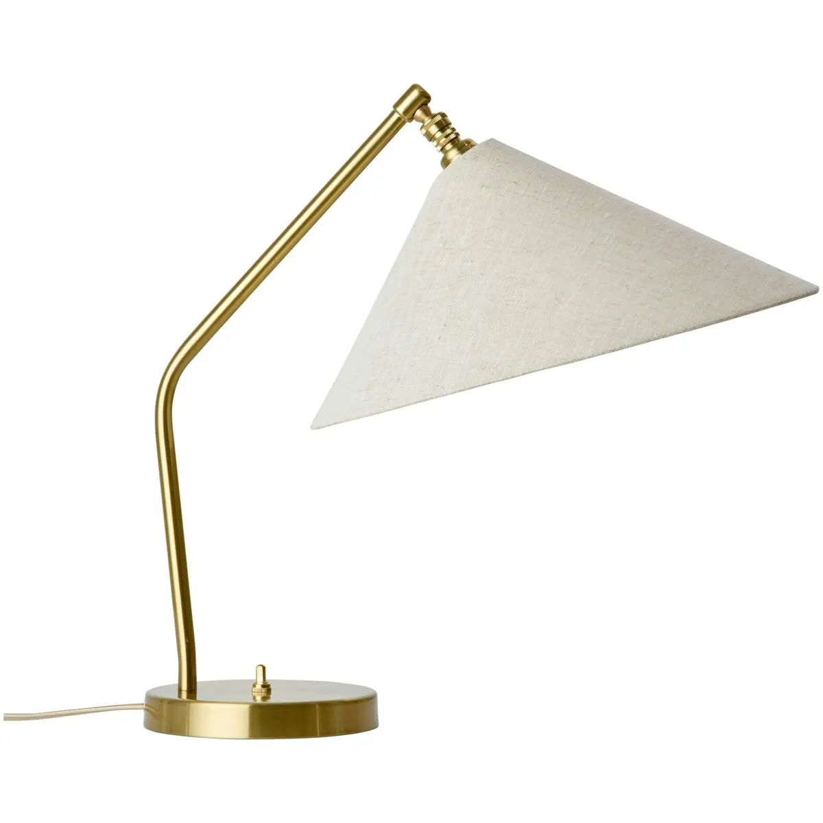 Gräshoppa Bordlampe, Messing / Canvas