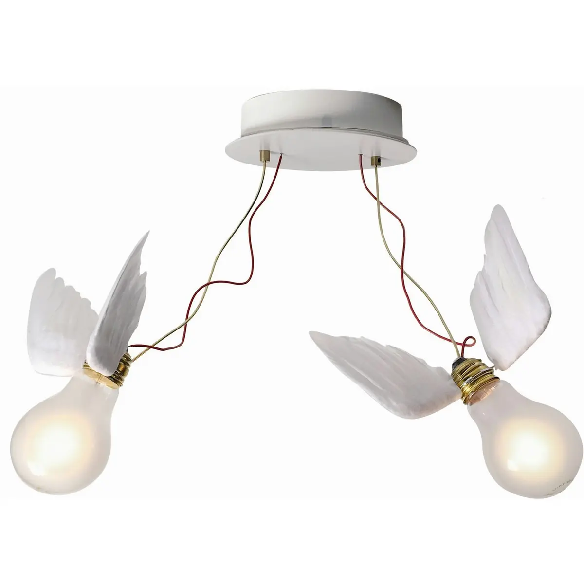 Lucellino Doppio Vegglampe, Hvit