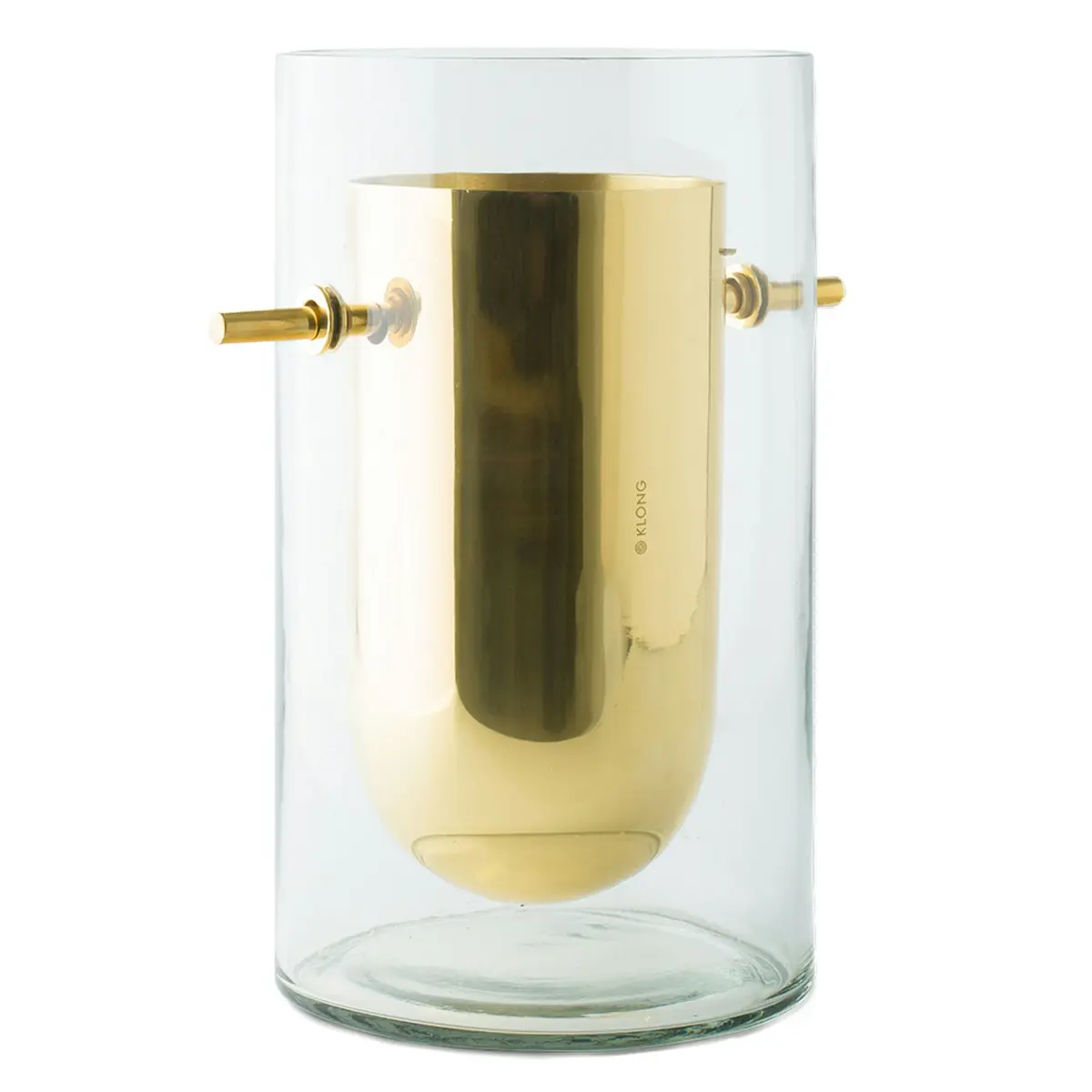 Alba Vase Munnblåst Glass / Messing