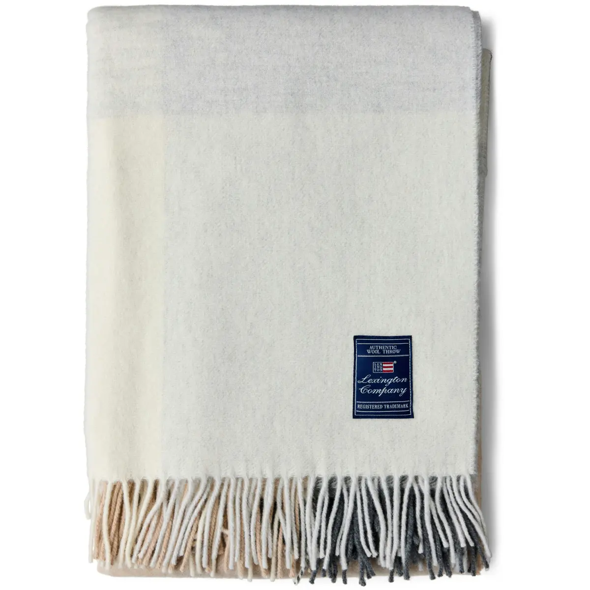 Checked Recycled Wool Pledd 130x170 cm