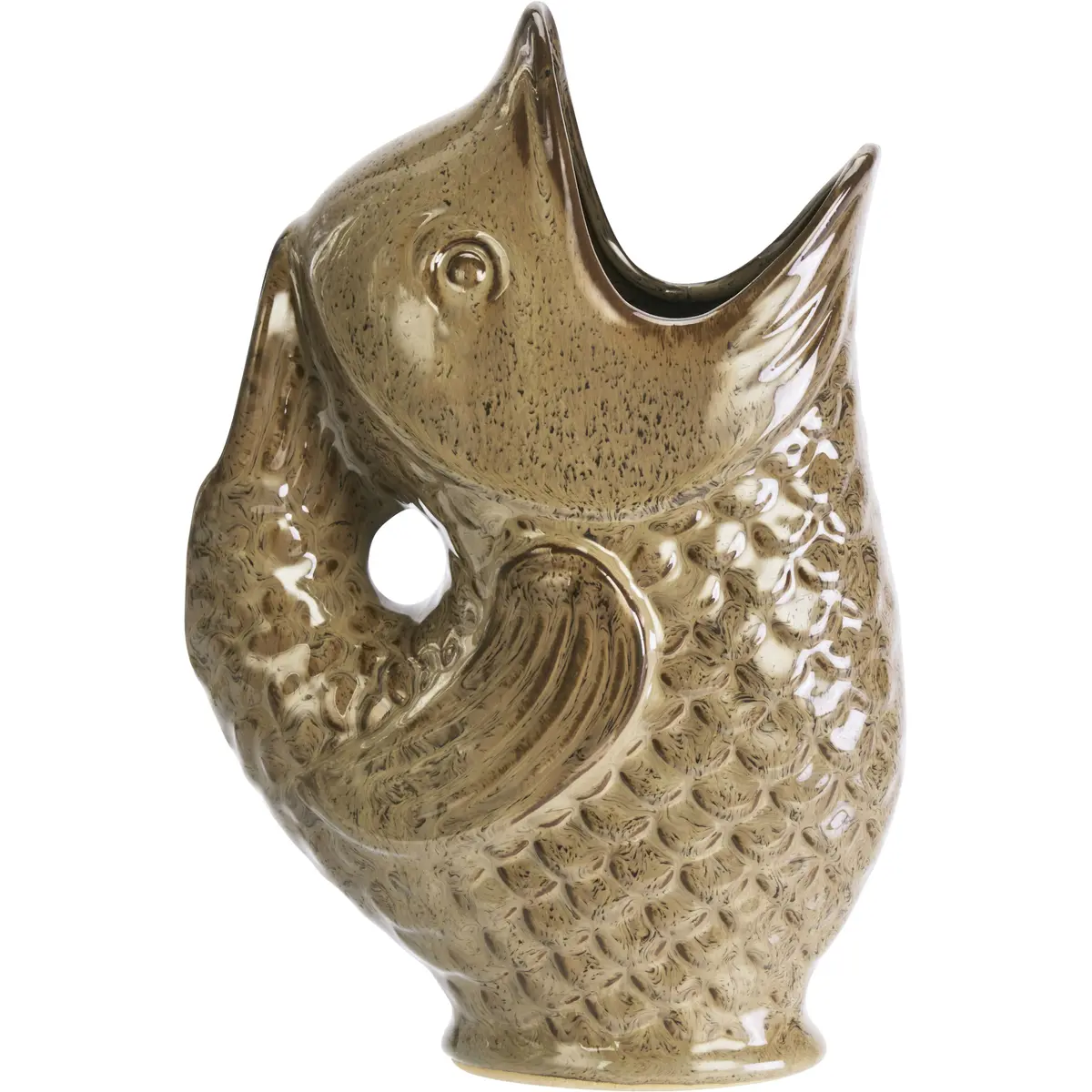 Stoneware fish Vase