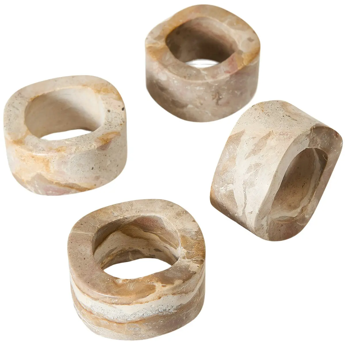 Vita Serviettringer 4-pk