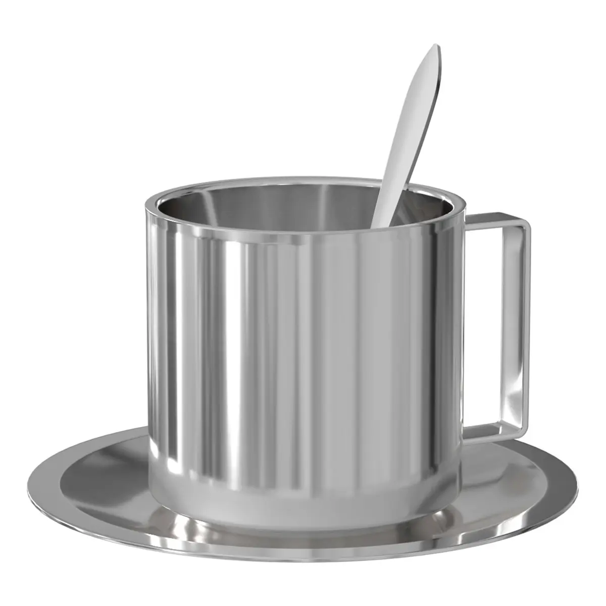 Americano Trio Kaffekopp, Rustfritt Stål