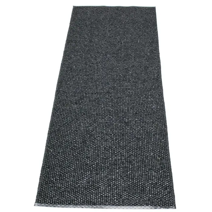 Svea Gulvteppe, Black Metallic/Black