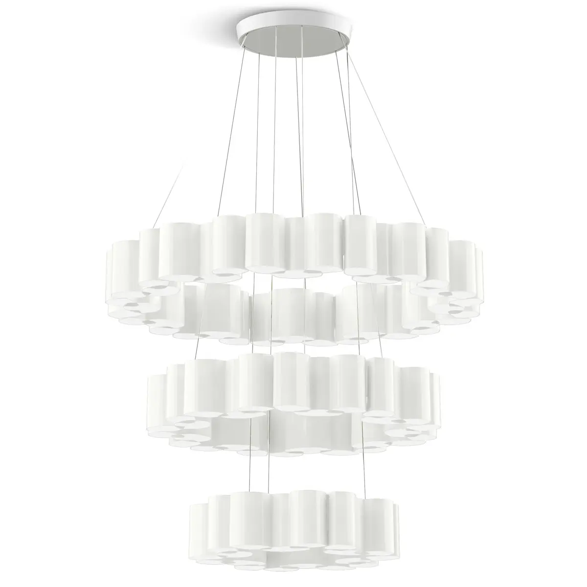 Honey Lysekrone 110 cm, Opalhvit