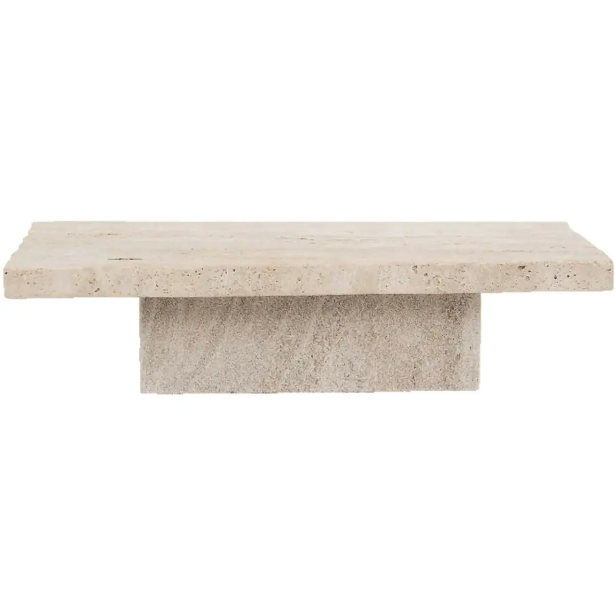 Plateau Travertino Brett 15x38 cm, Natural