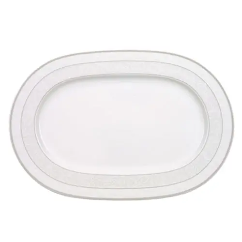 Gray Pearl Serveringsfat Oval (2), 41cm