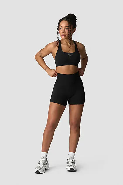 ICANIWILL Smooth Seamless Midi Shorts W Black Dame | Intersport.no