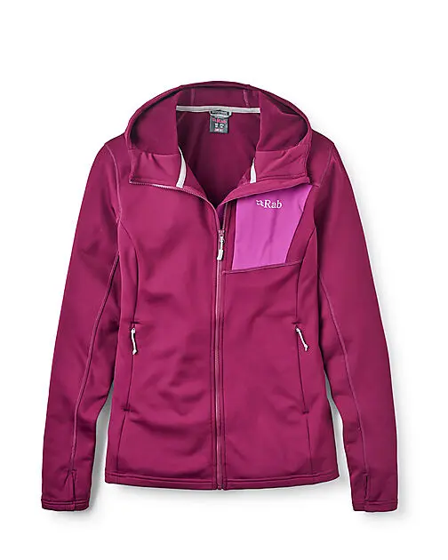 RAB Superflux Hoody Wmns Mulberry Dame