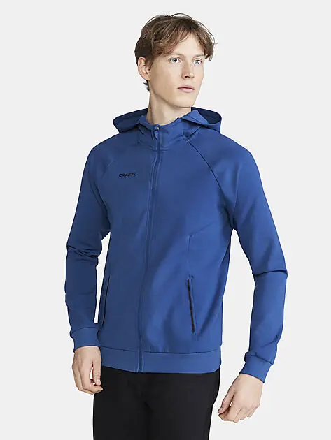 CRAFT Core Soul Full Zip Hood M Club Cobolt Herre