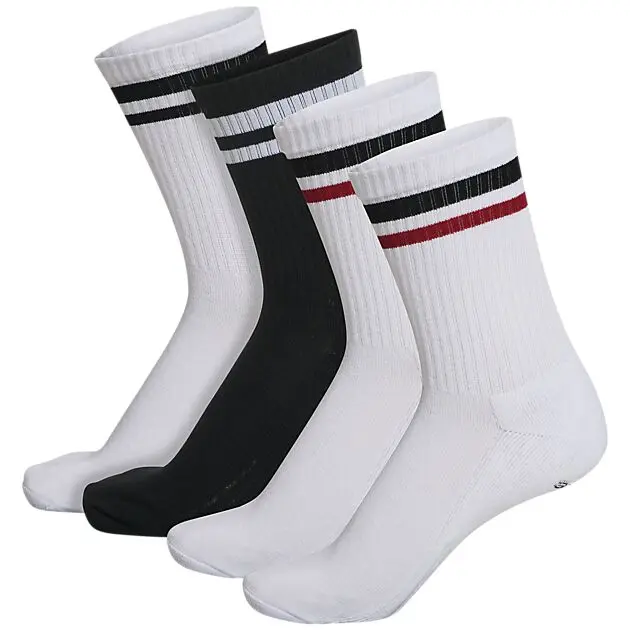 HUMMEL Retro sokker 4-pk WHITE/BLACK Unisex